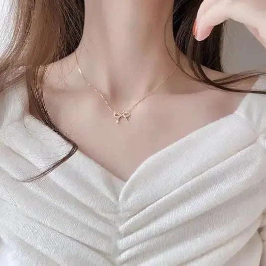 Rose Gold Plated Infinity Pendant Necklace Aurelva